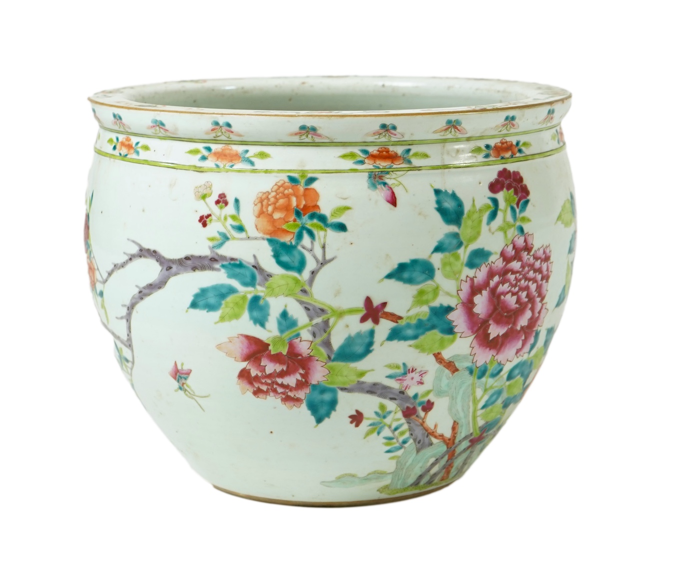 A Chinese famille rose jardinere, 19th century